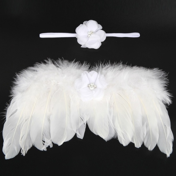 Independent Other - 🌸 Newborn White Angel Wings, Photography Prop 🌸